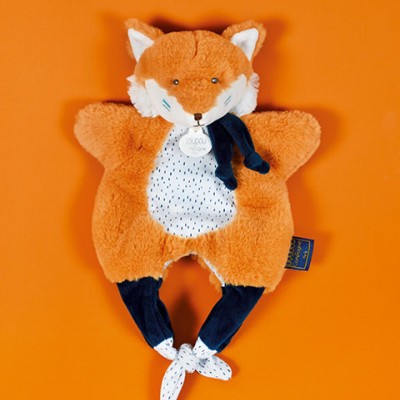 Doudou Renard marionnette - Petit sac - Amusette  3 EN 1