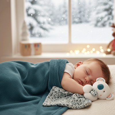 Coffret cadeau plaid et Doudou Yoca le koala - 70 x 100 cm