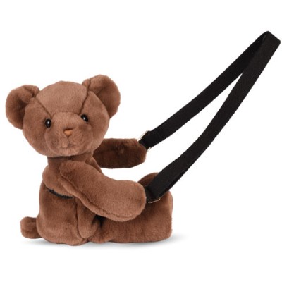 Sac bandouliere - Ours en peluche marron - 30 cm