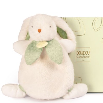 Doudou Lapin Bonbon Vert Sauge - 25 cm
