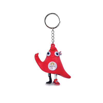 Porte-clés Officiel Paris 2024 – Jeux Olympiques Et Paralympiques – Acier, Collection Licenciée – Cadeau Fan De Sport