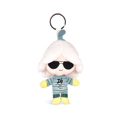 Porte-clés Mascotte FASHION FLO - Jeux Paralympiques Milano-Cortina 2026 - 14 cm
