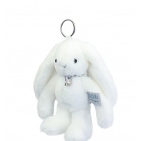 LAPIN FLEURETTE Porte clés  Blanc DC4295