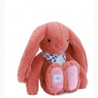 Peluche lapin orange 25 cm - Lapin Fleurette-dc4298