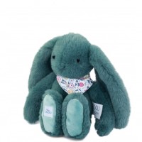 Peluche lapin vert 25 cm - Lapin Fleurette