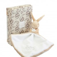 Lapin DOUDOU® - Doudou  mouchoir Lapin- 10 cm - Beige.jpg