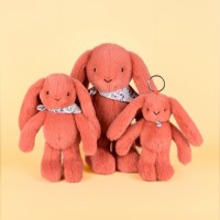 Peluche lapin orange 25 cm - dc4298