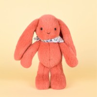 Peluche lapin orange 25 cm - Lapin Fleurette.jpg