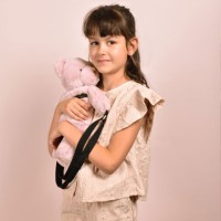 DC4375 - sac bandoulière Ours en peluche rose