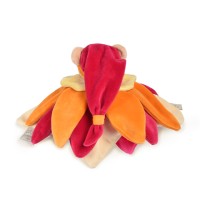 Doudou Fleur Collector Jaune/Orange- 25 cm - Réédition limitée et numérotée