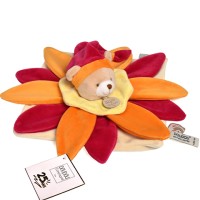 Doudou Fleur Collector Jaune/Orange- 25 cm - Réédition limitée et numérotée