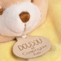 Doudou Fleur Collector Jaune/Orange- 25 cm - Réédition limitée et numérotée