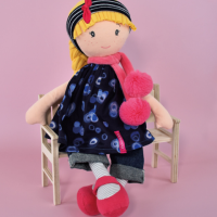 Poupée de chiffon Lulubelle -- Les Canailles de Doudou - 36 cm