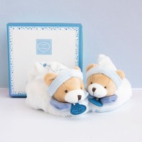 Coffret cadeau naissance chaussons ours Petit chou - 6/12 mois