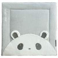 Tapis de Parc Panda gris- 100 x 100 cm