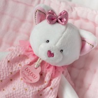 Peluche Chat rose Attrape-rêves - 20 cm