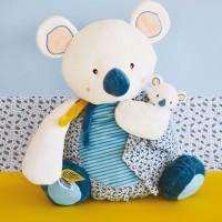 DC3671-Peluche range pyjama Yoca le koala bleu - 40 cm