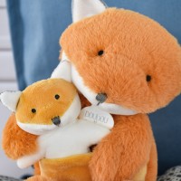 Peluche renard avec Bébé - 25  cm - Unicef