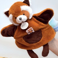 Marionnette à main Panda roux - 25 cm - Unicef
