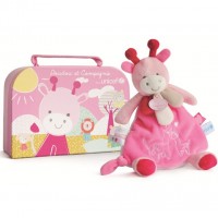 Doudou girafe rose - UNICEF - 23 cm