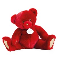 Ours en peluche rouge baiser -  Collection - 37 cm