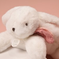 Coffret Pantin Lapin Vieux rose - Happy Boho - 25 cm