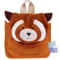 Sac à dos bebe PANDA ROUX - 20 x 20 x 10 cm - Unicef