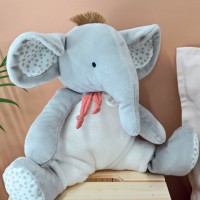 Doudou elephant gris - 30 cm
