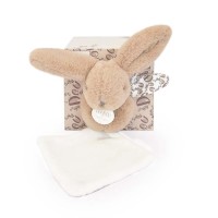 Lapin DOUDOU® - Peluche Lapin beige - Avec Boite