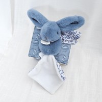 Lapin DOUDOU® - Peluche Lapin bleu - Avec Boite