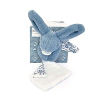 Lapin DOUDOU® - Peluche Lapin bleu - Avec Boite
