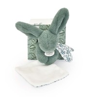 Lapin DOUDOU® - Peluche Lapin vert - Avec Boite