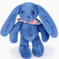 Peluche lapin grandes oreilles bleu - Lapin Fleurette- dc4299.jpg