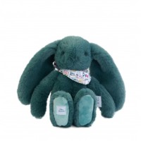 Peluche lapin vert 25 cm - Lapin Fleurette