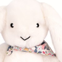 Peluche lapin Blanc 35 cm - Lapin Fleurette- DC4301.jpg