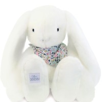 Peluche lapin Blanc XXL - Lapin Fleurette 50 cm- DC4306-1.jpg