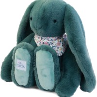 Peluche lapin Vert XXL - Lapin Fleurette 50 cm