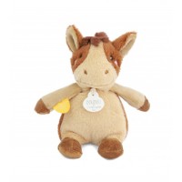 Peluche cheval - 17cm - DOUDOU de la ferme avec boite sonore