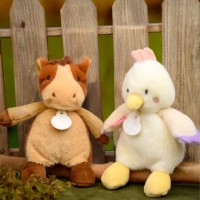 DOUDOU de la ferme CHEVAL ET POULE