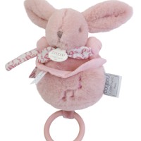 Lapin DOUDOU® - boite à musique lapin - 20 cm - Rose- dc4366-7.jpg