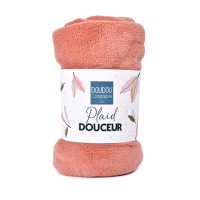 Plaid douceur  70*100cm - Terracotta