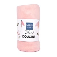 Plaid douceur  70*100cm - Rose