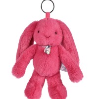DC4588 porte clé lapin fleurette fushia