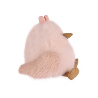 Peluche rose PIOU de côté