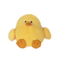 Peluche poussin jaune de face