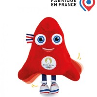 Peluche Mascotte Officielle Jeux Olympiques Paris 2024 - Fabriquée en France - 30 cm