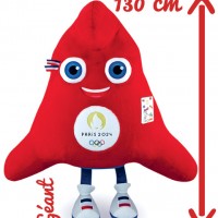 Peluche géante Mascotte Officielle Jeux Olympiques Paris 2024 - 130 cm
