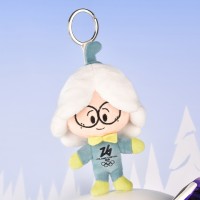 Porte-clés Mascotte GENIUS FLO - Jeux Olympiques Milano-Cortina 2026 - 14 cm