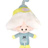 Peluche Géante Mascotte SPORT FLO - Jeux Olympiques Milano-Cortina 2026 - 80 cm