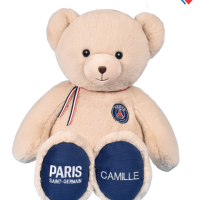 L'Ours PSG premium - Fabriqué en France - PERSONNALISABLE- 65 cm